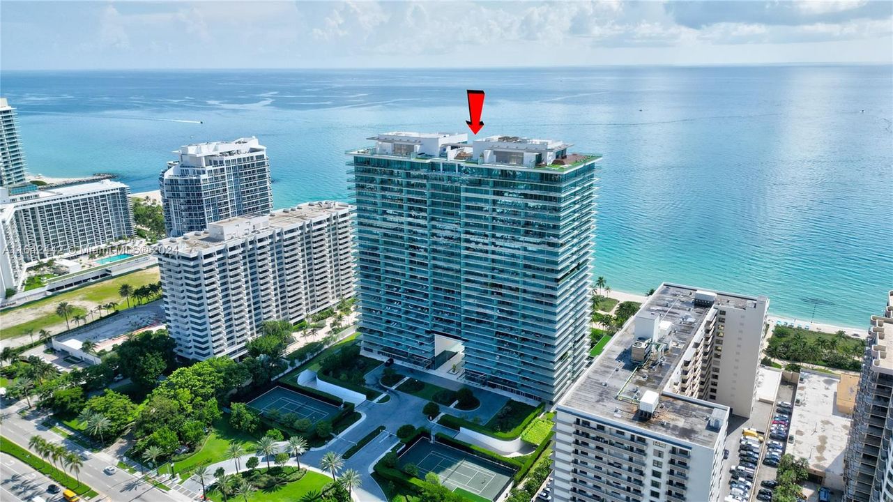 Beach and City view