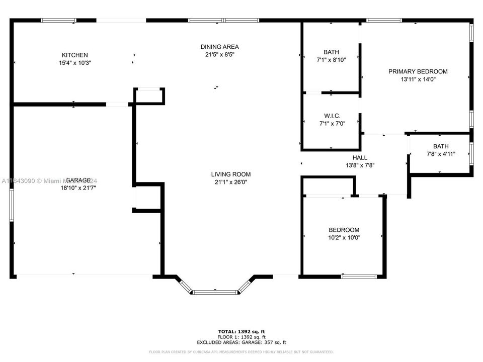 Activo con contrato: $649,900 (3 camas, 2 baños, 1654 Pies cuadrados)