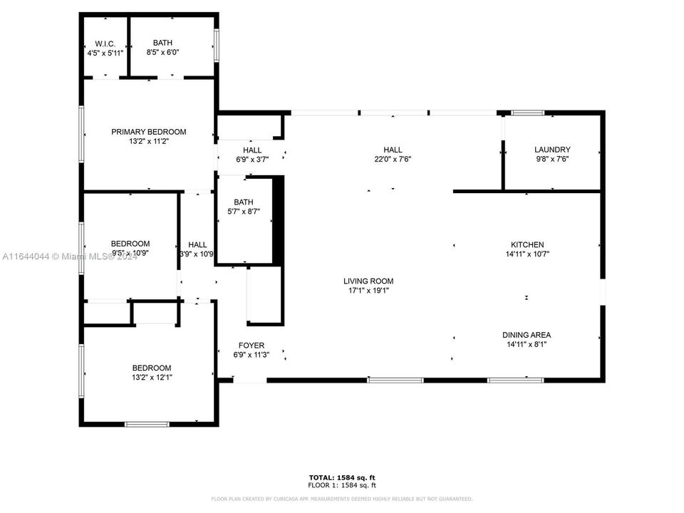 Activo con contrato: $1,195,000 (3 camas, 2 baños, 1784 Pies cuadrados)