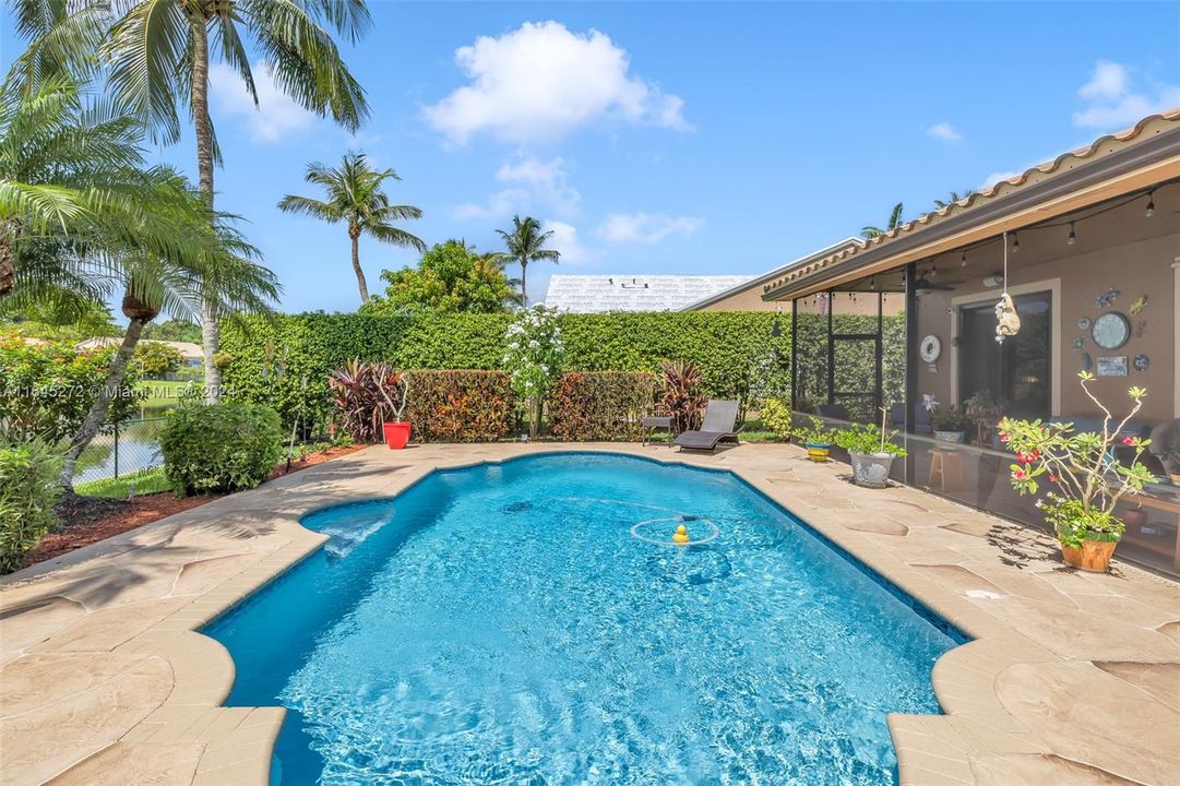 Pool with View of Lake