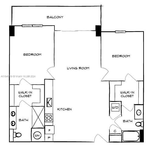 Active With Contract: $4,488 (2 beds, 2 baths, 1215 Square Feet)