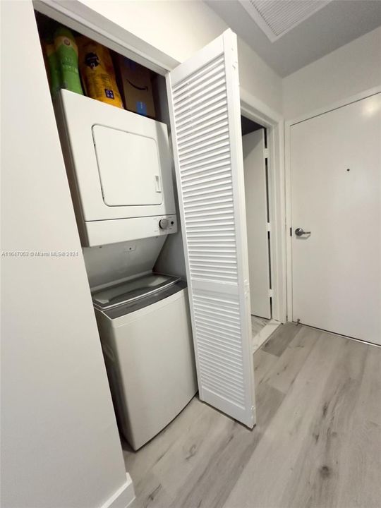 Stackable Washer and Dryer in unit