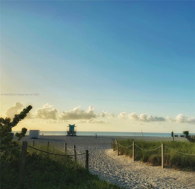 Beach access just blocks away