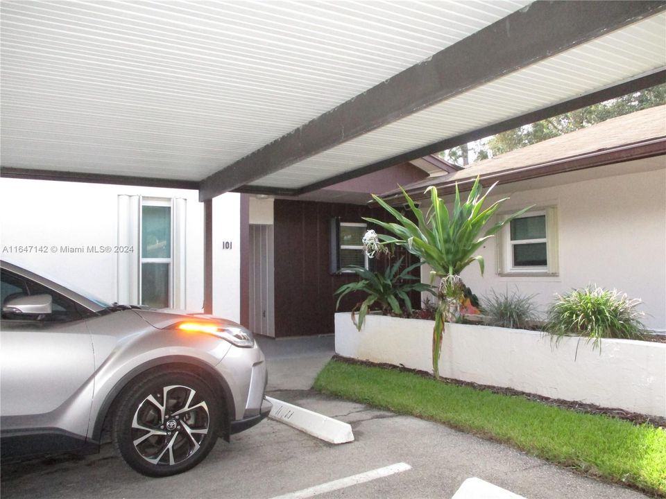 ASSIGNED CARPORT PARKING IN FRONT OF THE VILLA FOR YOUR CONVENIENCE