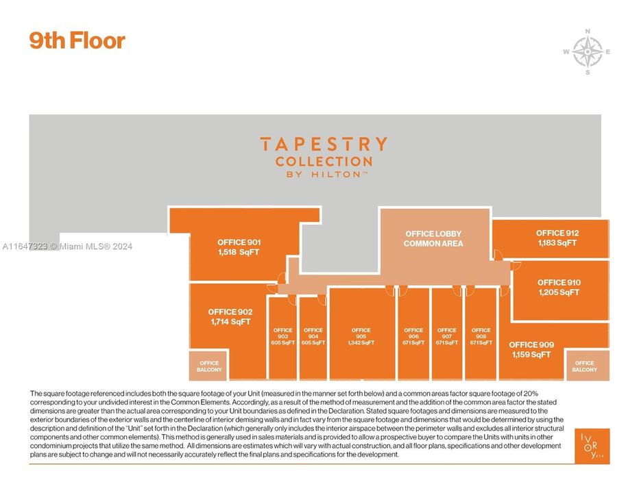 9th Floor Layout