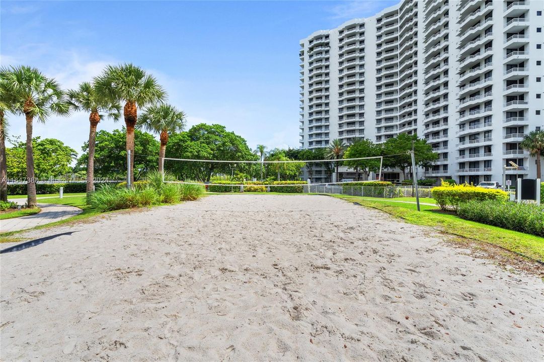 Beach volleyball court