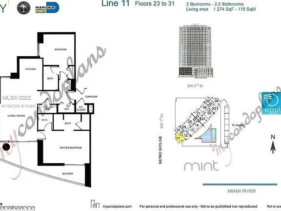 Activo con contrato: $620,000 (2 camas, 2 baños, 1274 Pies cuadrados)