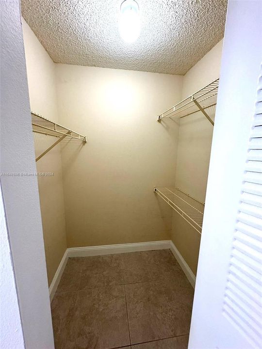 Master bedroom walk-in closet