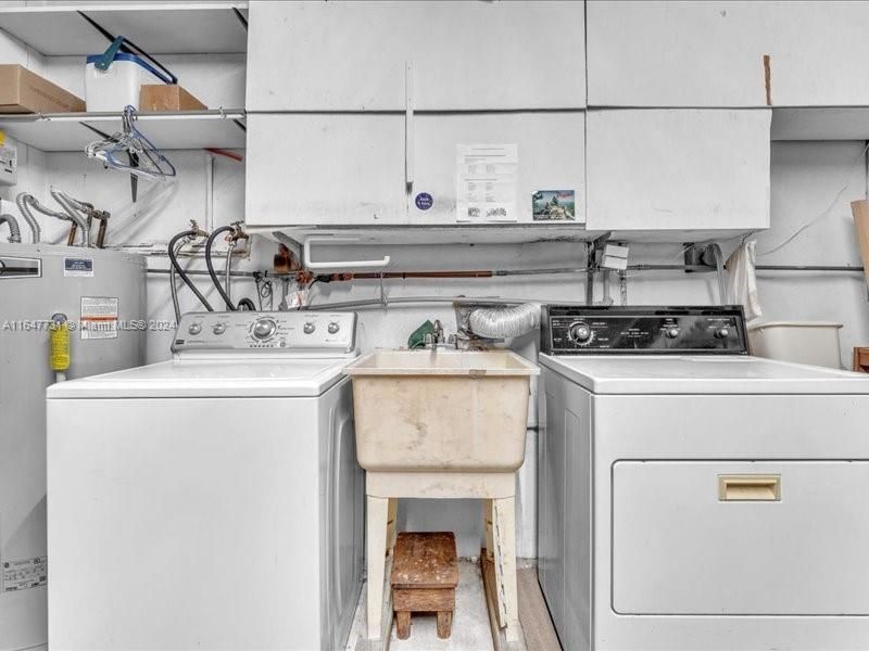 Laundry Room in Garage