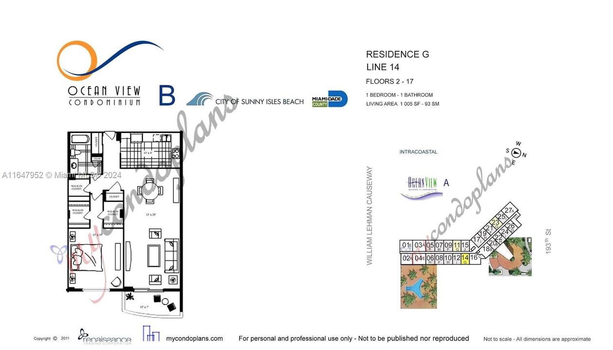 En Venta: $299,823 (1 camas, 1 baños, 1005 Pies cuadrados)