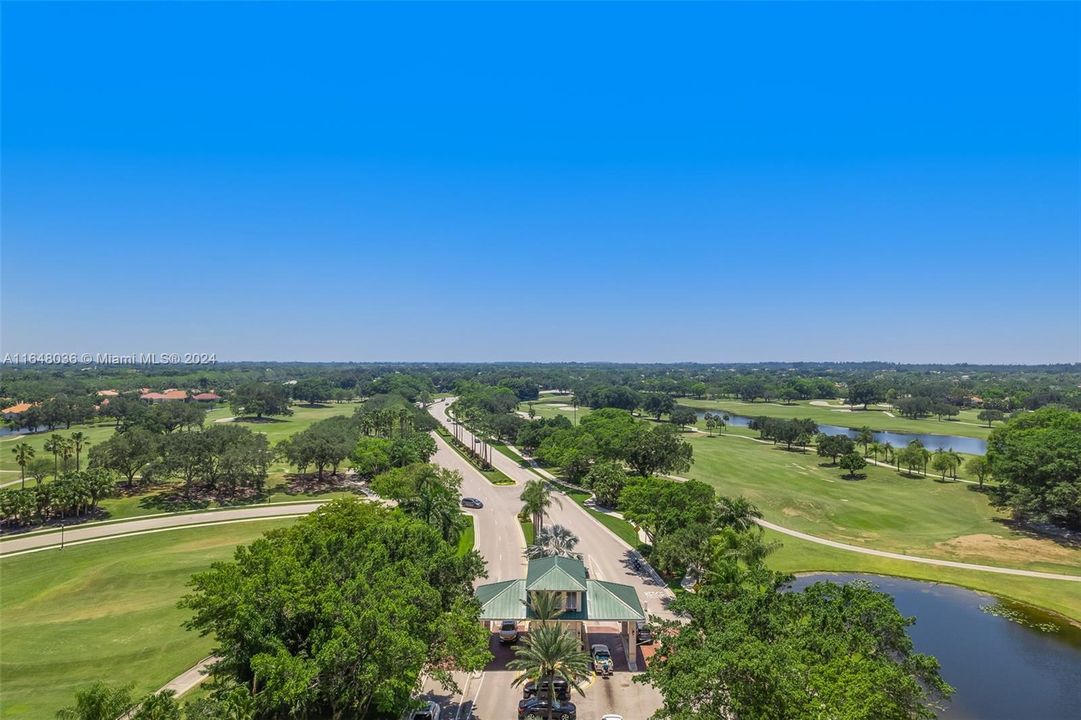 Weston Hills Country Club Main Entrance, Gated 24 hours.