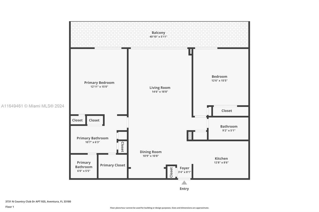 For Sale: $425,000 (2 beds, 2 baths, 1150 Square Feet)