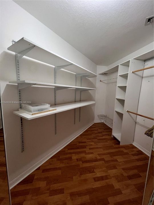 Master walk-in closet