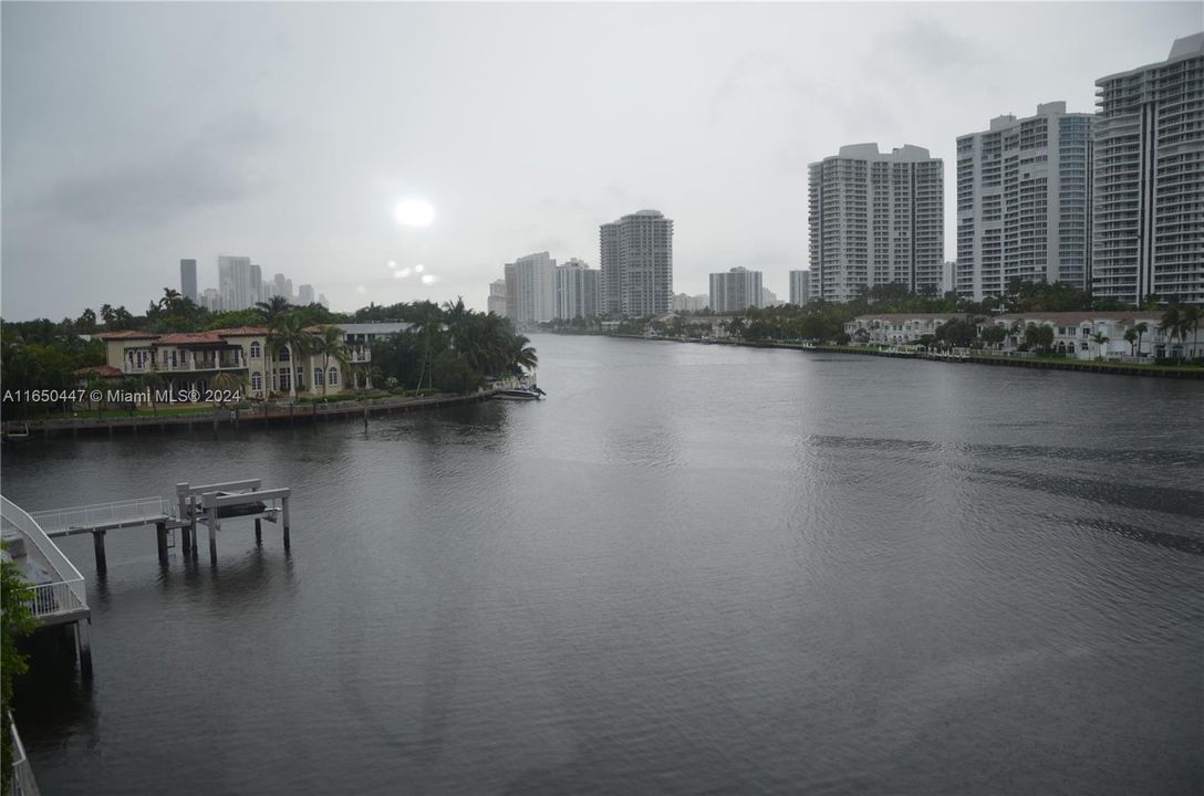 View from unit window and balcony