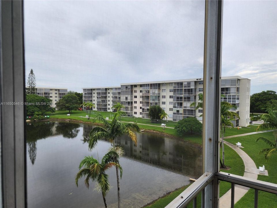 Balcony view of lagoon from bedroom balcony