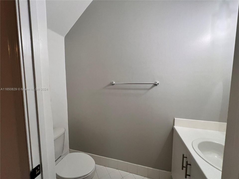 half bathroom down stairs