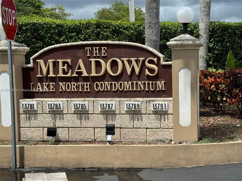 Entrance to gated community