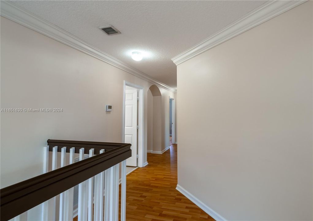 Upstairs hallway Towards Main Bedroom