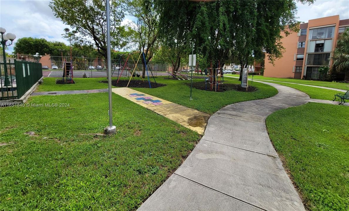 VIEW, CHILD PLAY GROUND NEXT TO POOL AREA