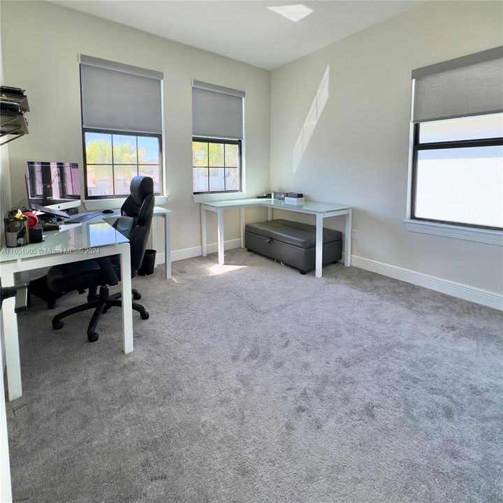 guest bedroom used as a  office on 2nd floor