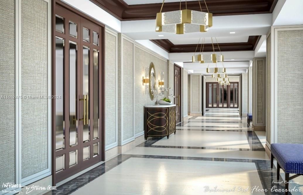 Rendering of Hall to Restaurant