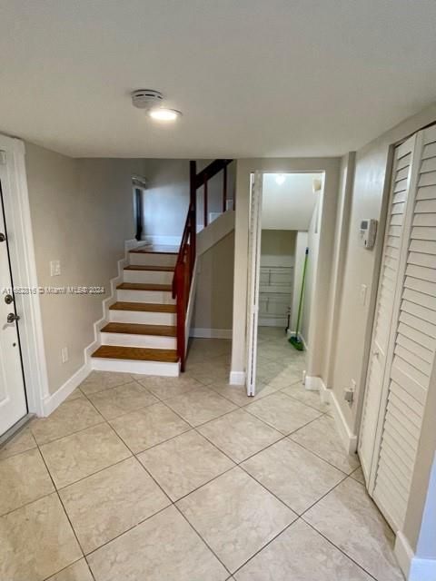 Staircase with understair storage area