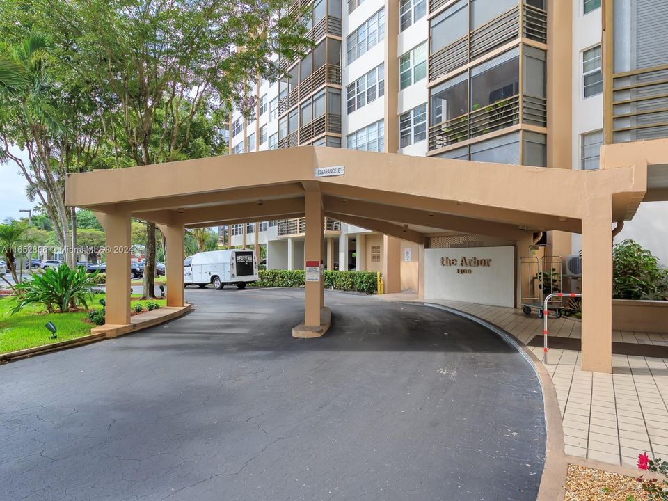 Portico Front of Building entrance