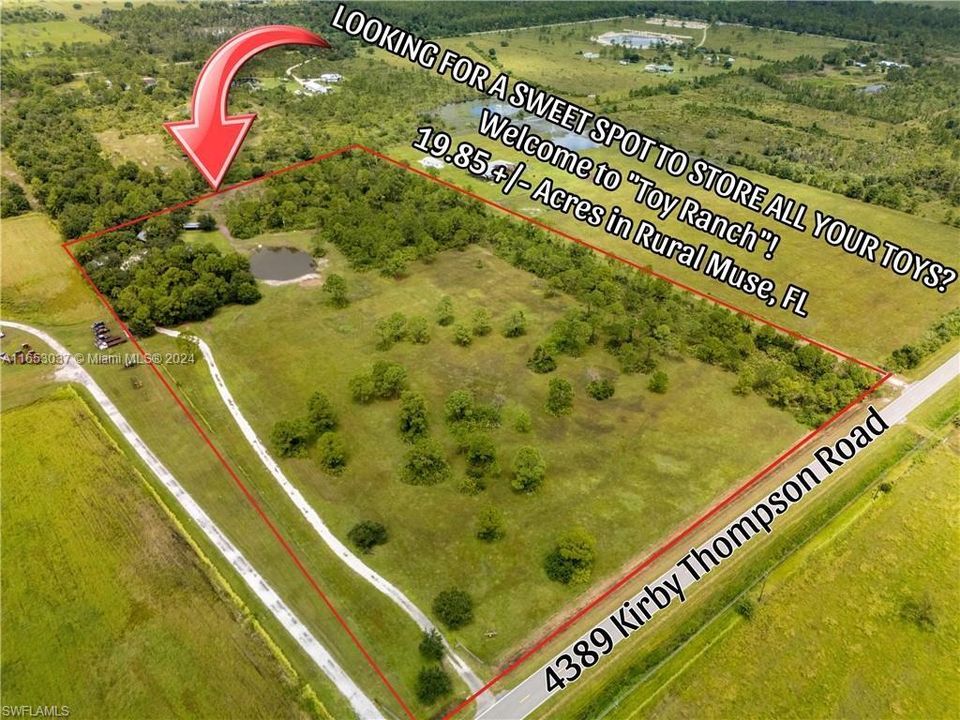 4389 Kirby Thompson Road, Muse, FL 33935 20 acres 2/2