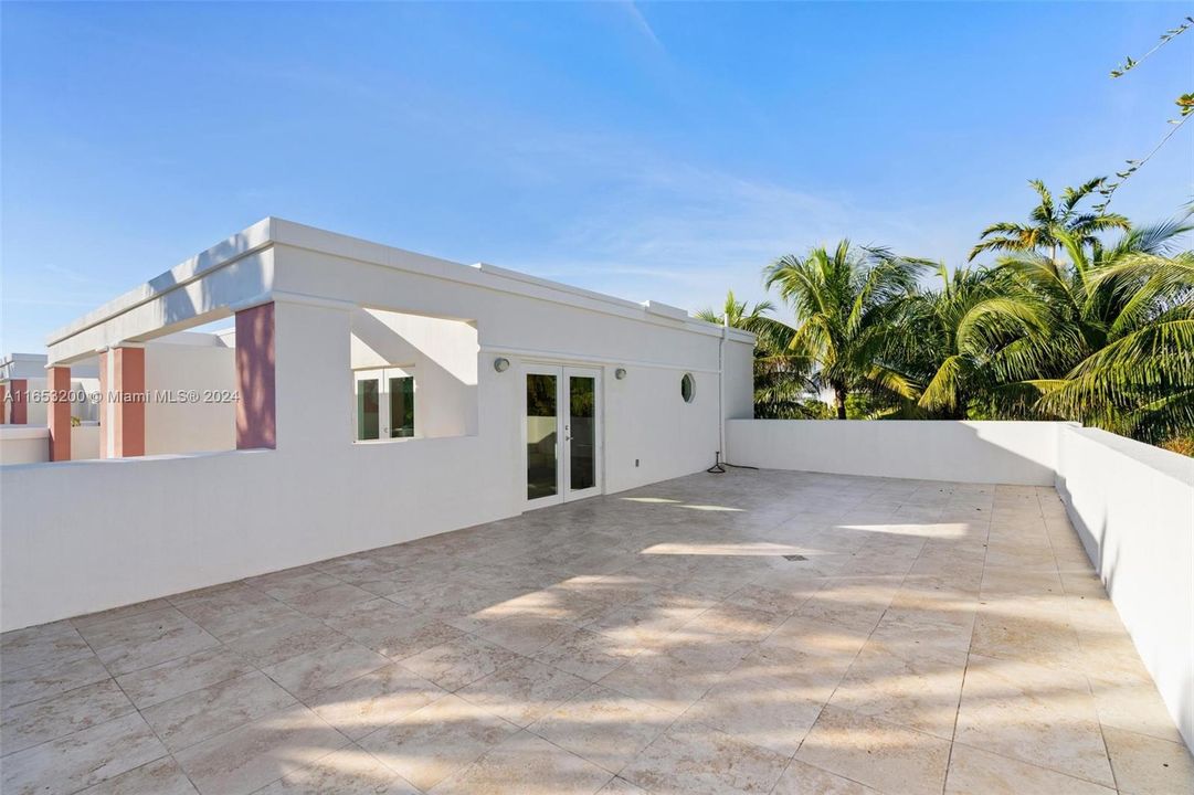 huge private corner terrace from living room