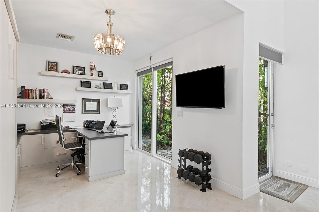 Office with Murphy Bed first floor