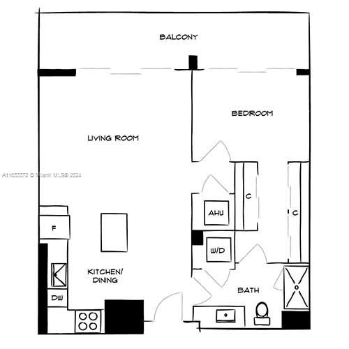 Active With Contract: $4,466 (1 beds, 1 baths, 825 Square Feet)