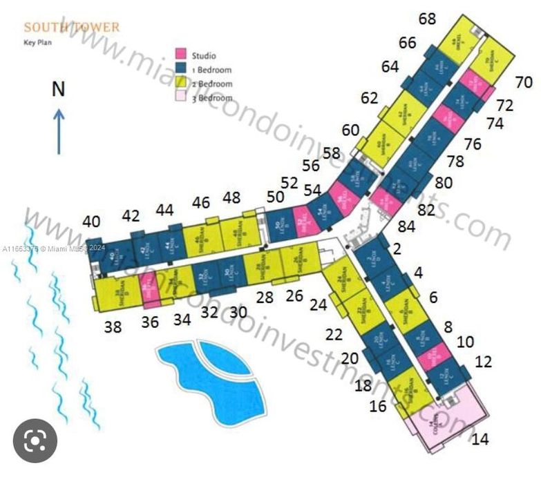 Flamingo Key Map Plan