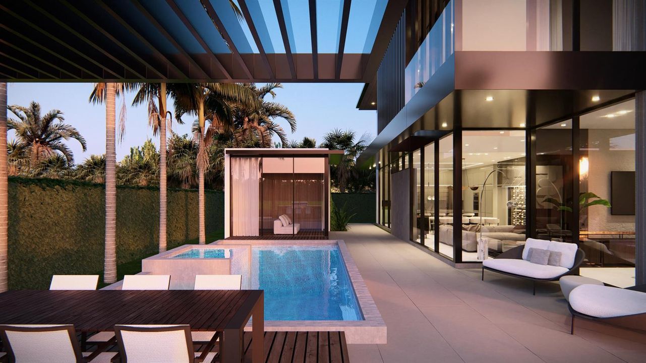 Pool and Guest House