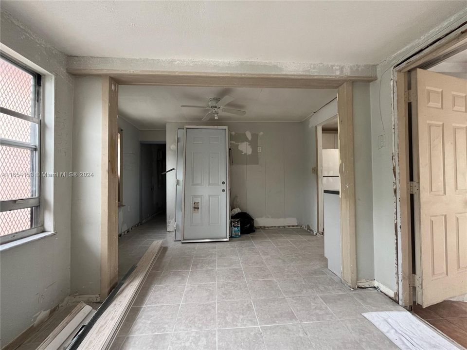 Living Room upon entering Rear Unit - 217