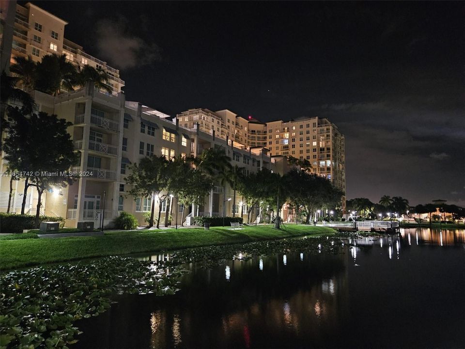 Building at night