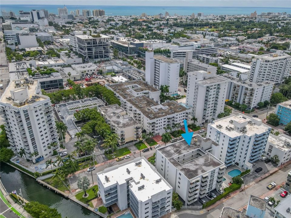 Just a short stroll across Lincoln Road to the beach!