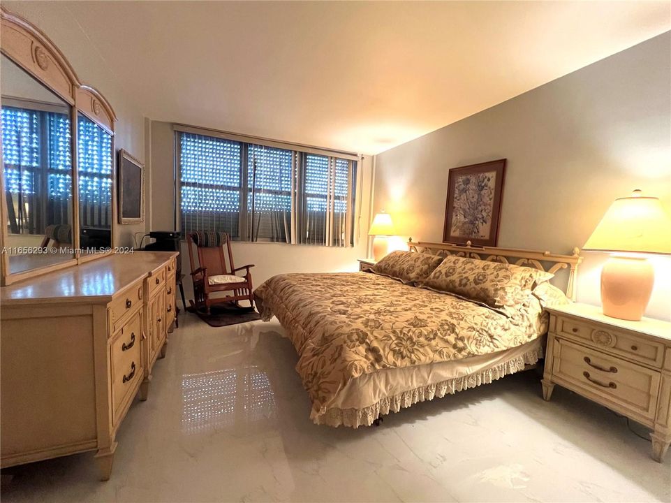 Spacious bedroom with room for a large bed!