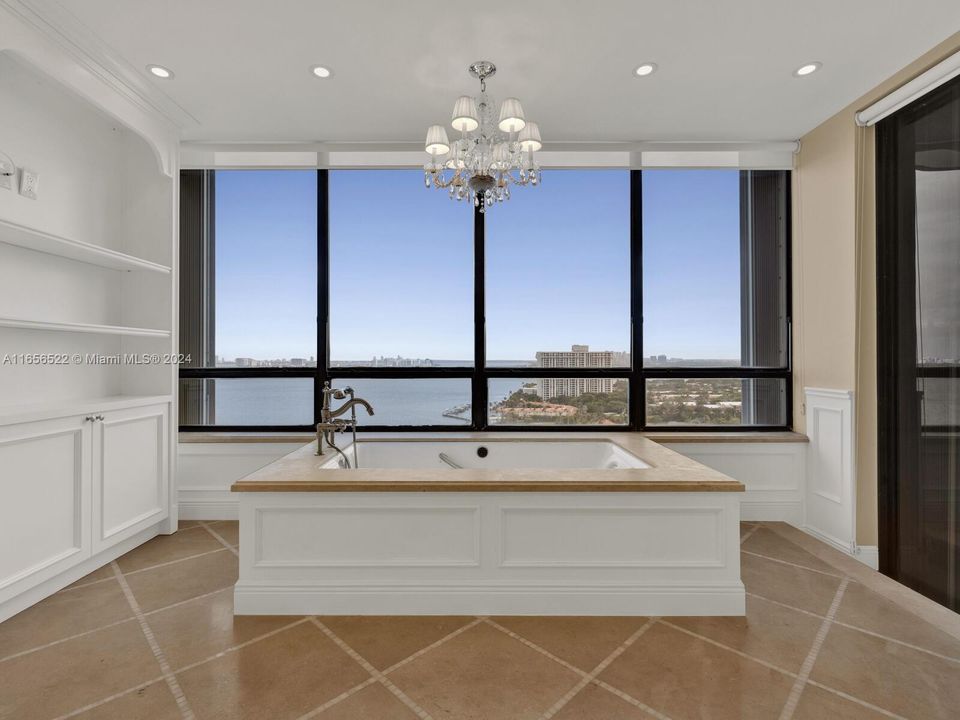 Stunning Raised Bathtub in Primary Bath