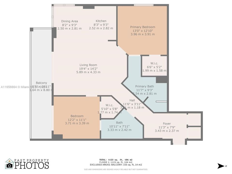 Recently Sold: $699,000 (2 beds, 2 baths, 1123 Square Feet)