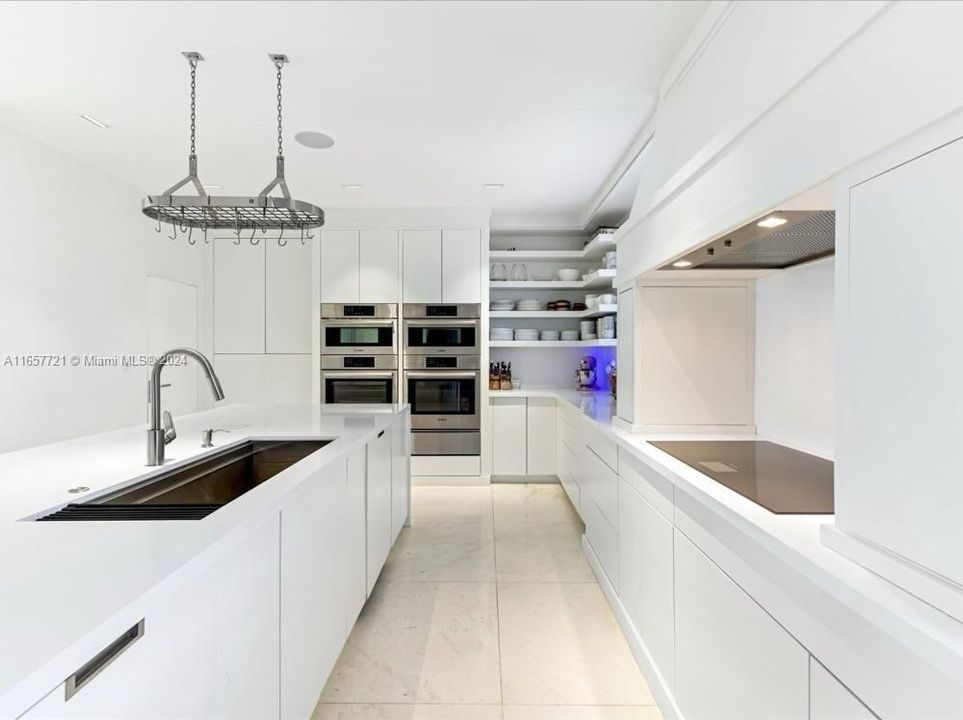 Kitchen with door to pantry