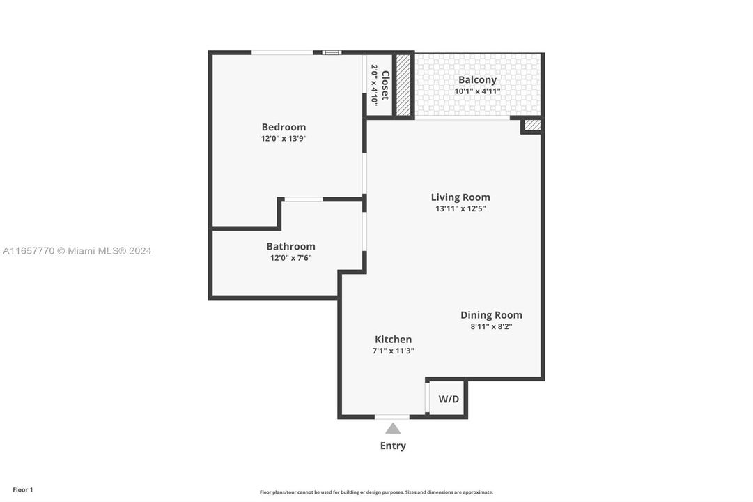 For Sale: $1,050,000 (1 beds, 1 baths, 679 Square Feet)