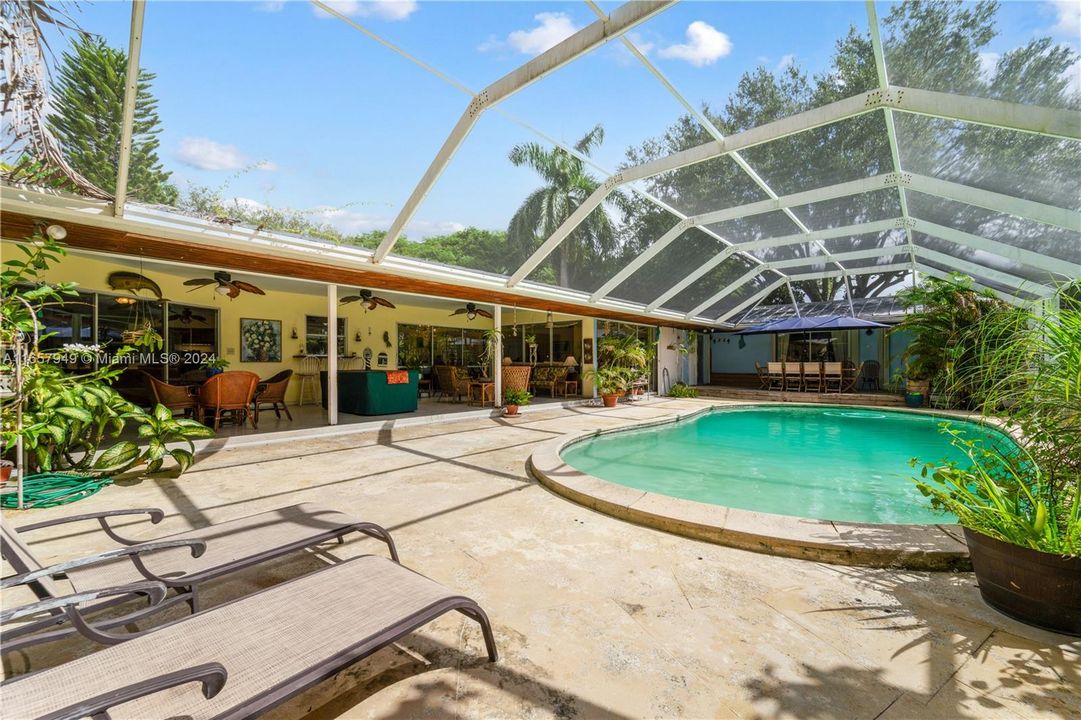 Spacious pool and patio area! Terrific for everyday and entertaining!