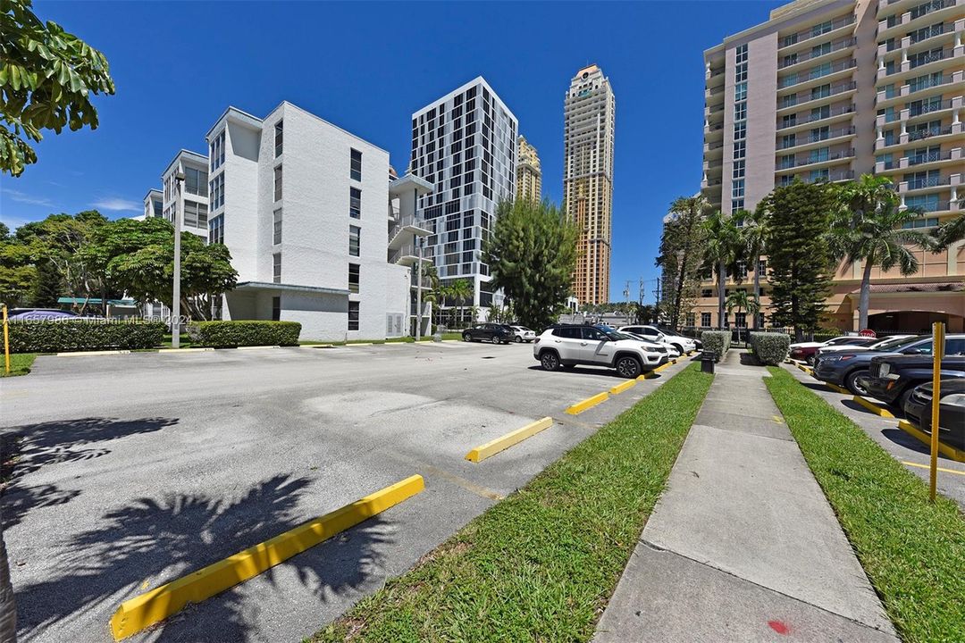 Side of the building- parking