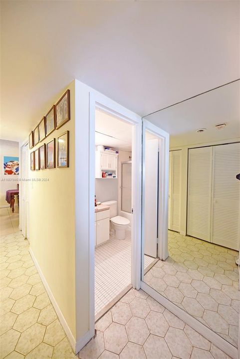 full bathroom entrance