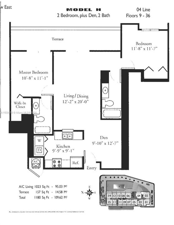 For Sale: $525,000 (2 beds, 2 baths, 1023 Square Feet)