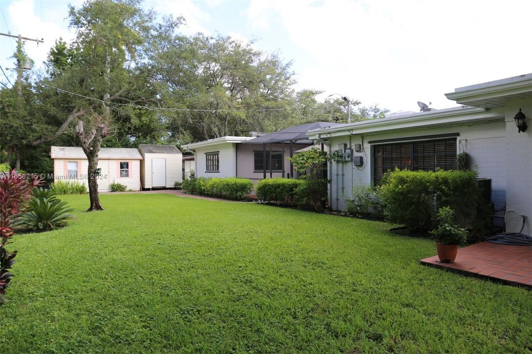 Backyard with Shed