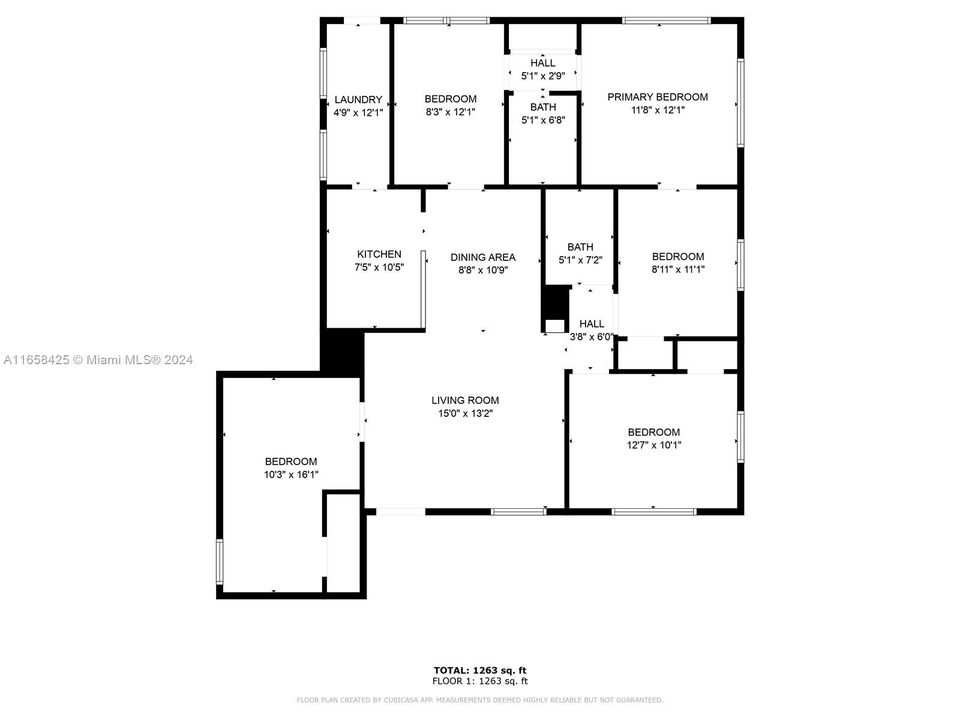 For Sale: $850,000 (5 beds, 2 baths, 1419 Square Feet)