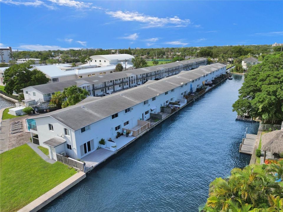 Aerial of your 2nd floor unit with water views.