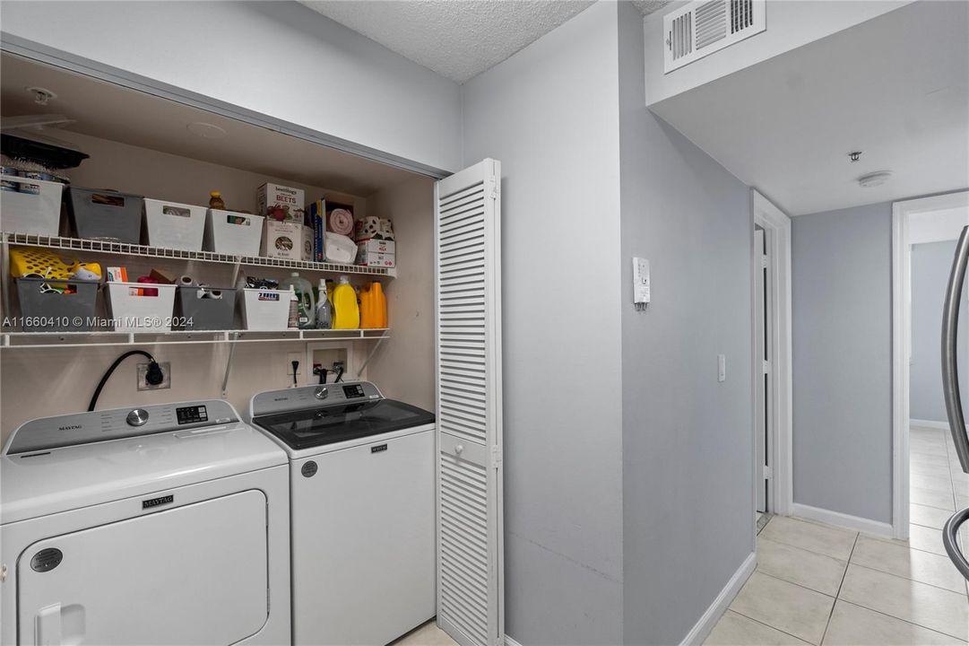 Laundry in-unit with brand new washer and dryer.