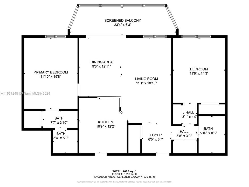 split floor plan is ideal